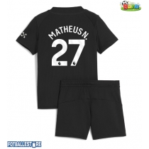 Manchester City Matheus Nunes #27 Bortedraktsett Barn 2025-26 Kortermet (+ Korte bukser)